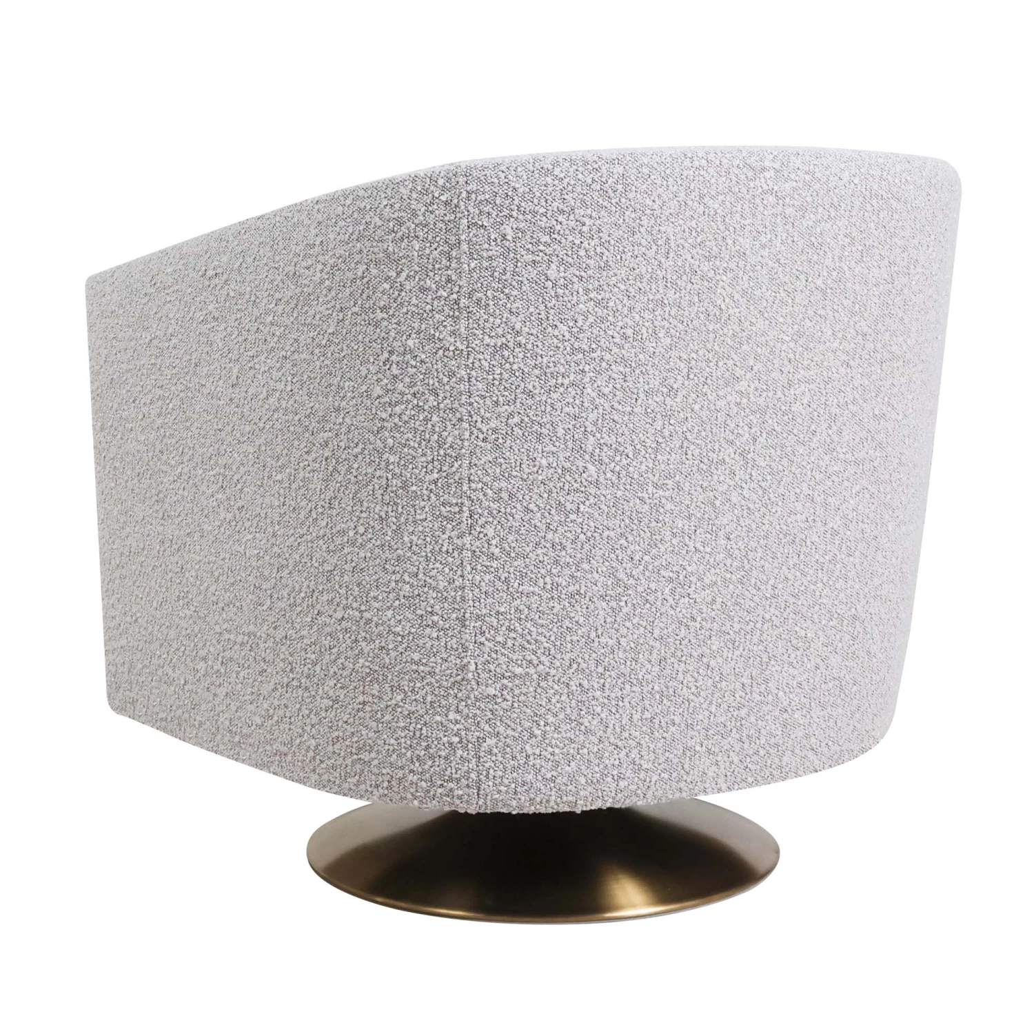 Lost & Found Swivel Chair In Heather Grey Boucle 4 Lost & Found Swivel Chair In Heather Grey Boucle - Image 2