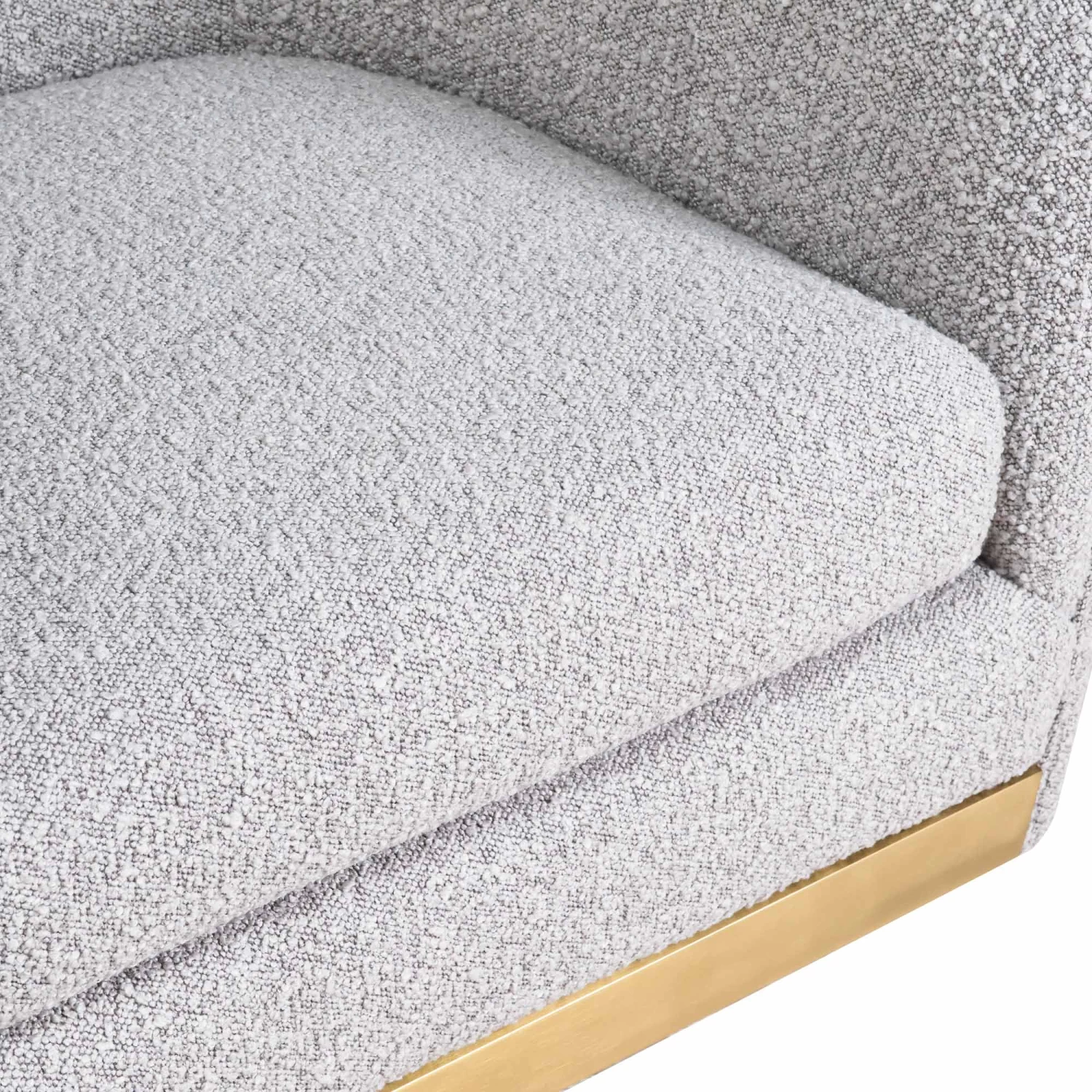 Lost & Found Swivel Chair In Heather Grey Boucle 5 Lost & Found Swivel Chair In Heather Grey Boucle - Image 3