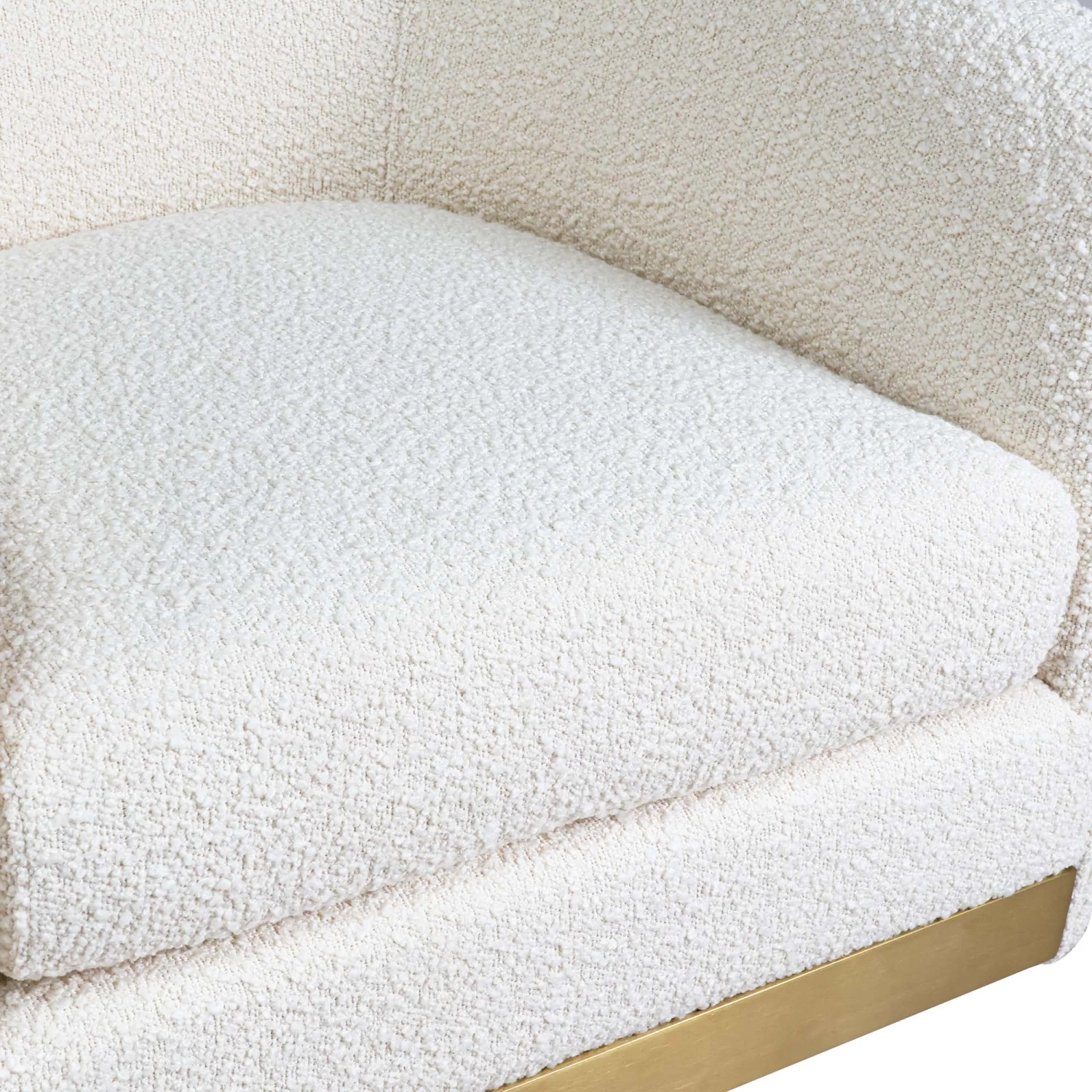 Lost & Found Swivel Chair In Ivory Boucle 6 Lost & Found Swivel Chair In Ivory Boucle - Image 4