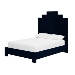 Custom MH Bed 22 Custom MH Bed -Furniture Store MHBedinAdelaNavyVelvet.02