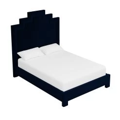 Custom MH Bed 23 Custom MH Bed -Furniture Store MHBedinAdelaNavyVelvet.03