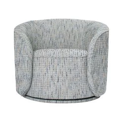 Martita Swivel Chair In Cameo Blue