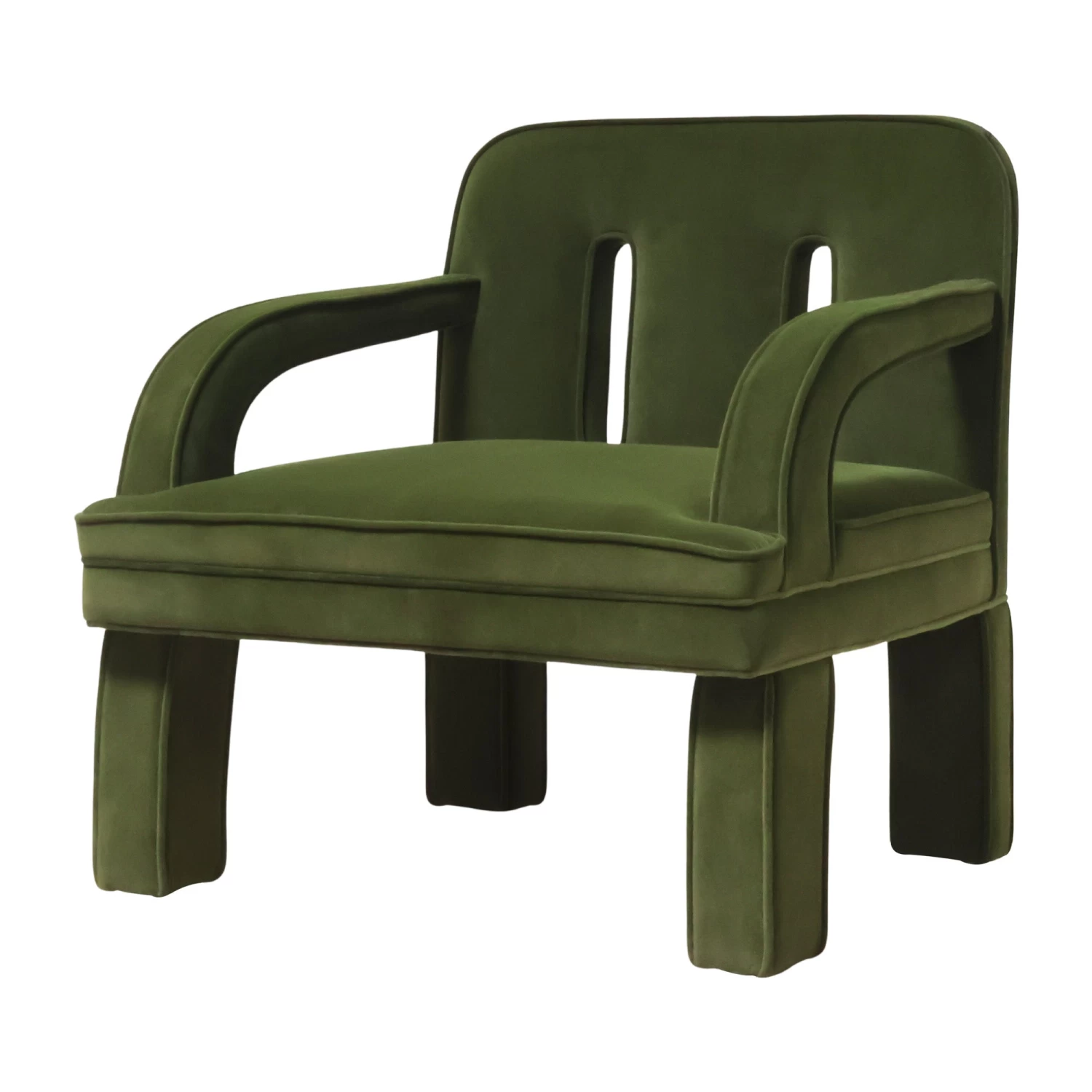 Mason Accent Chair In Green Velvet 3 Mason Accent Chair In Green Velvet