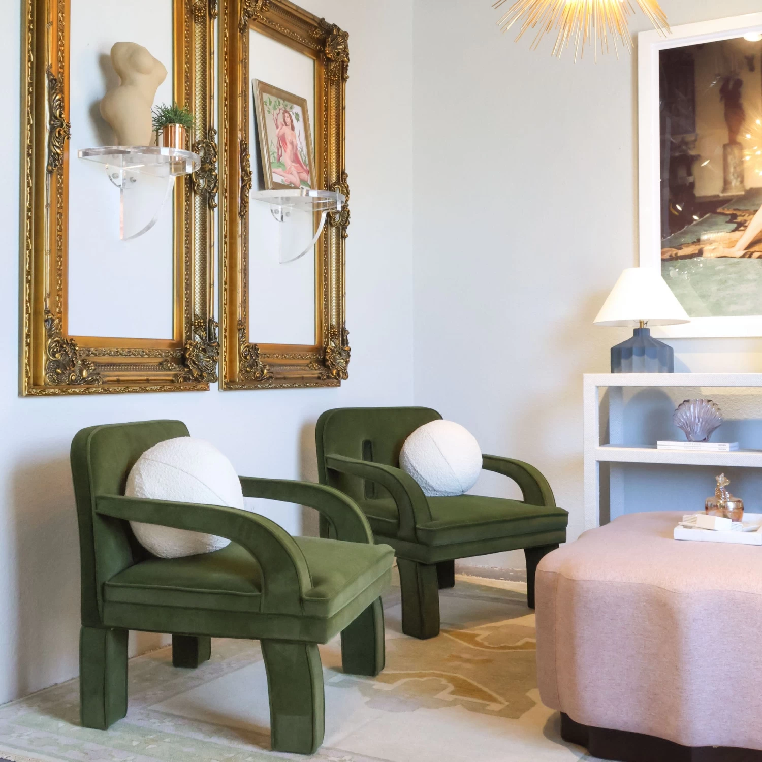 Mason Accent Chair In Green Velvet 4 Mason Accent Chair In Green Velvet - Image 2