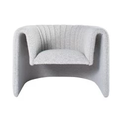 Miles Chair In Grey Boucle -Furniture Store MilesChairInGreyBoucle.01
