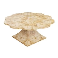Custom Mirabell Dining Table -Furniture Store MirabellDiningTableinGoldenPecanMappaBurl.03