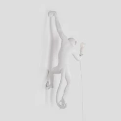 Monkey Lamp - Hanging White By Seletti (Left) -Furniture Store MonkeyLamp HangingWhiteBySeletti.03