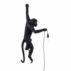 Monkey Lamp - Hanging Black By Seletti (Left)