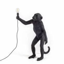 Monkey Lamp - Standing Black By Seletti