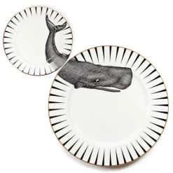 Monochrome Plate Set - Whale Of A Time