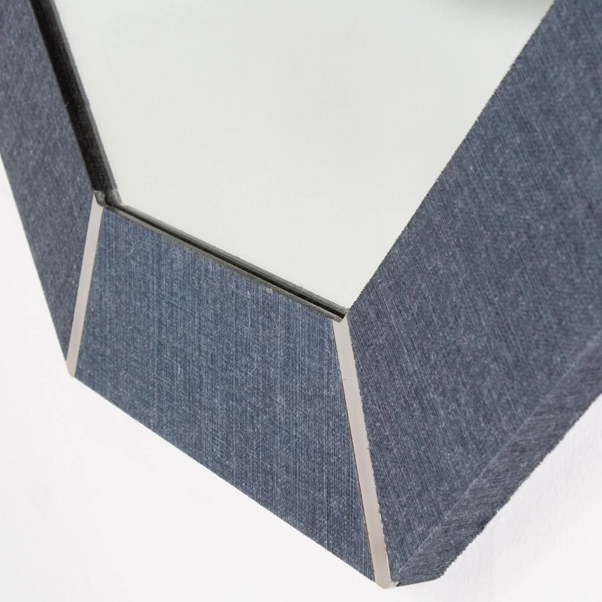 Montreal Mirror In Norris Grasscloth - Chrome 4 Montreal Mirror In Norris Grasscloth - Chrome - Image 2