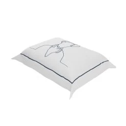 Navy Cowboy Boudoir Pillow Cover -Furniture Store NavyCowboyBoudoirPillowCover.02