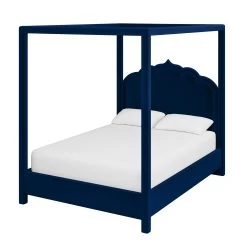 Custom Novi Canopy Bed 28 Custom Novi Canopy Bed -Furniture Store NoviCanopyBedinAdelaNavyVelvet.02