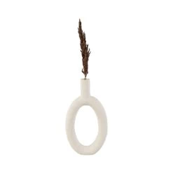 Oval Ring Vase - Ivory -Furniture Store OvalRingVase Ivory.02