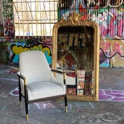 Santarelli Lounge Chair In Grey Boucle 19 Santarelli Lounge Chair In Grey Boucle -Furniture Store Oversized Gold Louis Mirror.07 30fc5099 2430 4d39 b97d 42751921fb0f