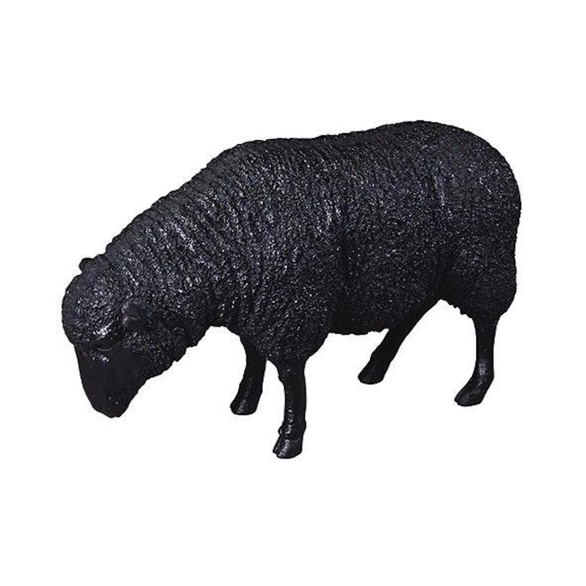 Black Resin Indoor Outdoor Sheep 3 Black Resin Indoor Outdoor Sheep