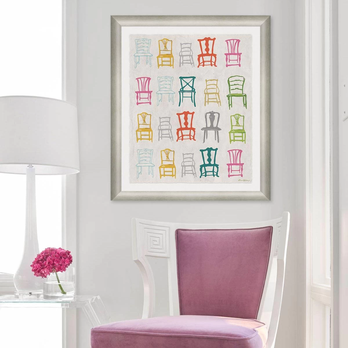 Painted Chairs 4 Painted Chairs - Image 2