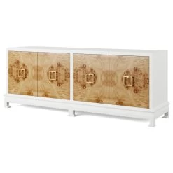 Custom Yates Credenza -Furniture Store PalomaCredenza.GoldenPecanMappaBurl.02