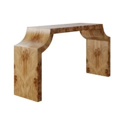 Custom Pasha Console Table 21 Custom Pasha Console Table -Furniture Store PashaConsoleTableinBurl.GoldenPecanMappaBurl.01