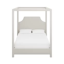 Custom Provence Canopy Bed 25 Custom Provence Canopy Bed -Furniture Store ProvenceCanopyBedinClaudethBeigeWoven.01