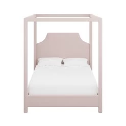 Custom Provence Canopy Bed 34 Custom Provence Canopy Bed -Furniture Store ProvenceCanopyBedinFrancisBlushWoven.01