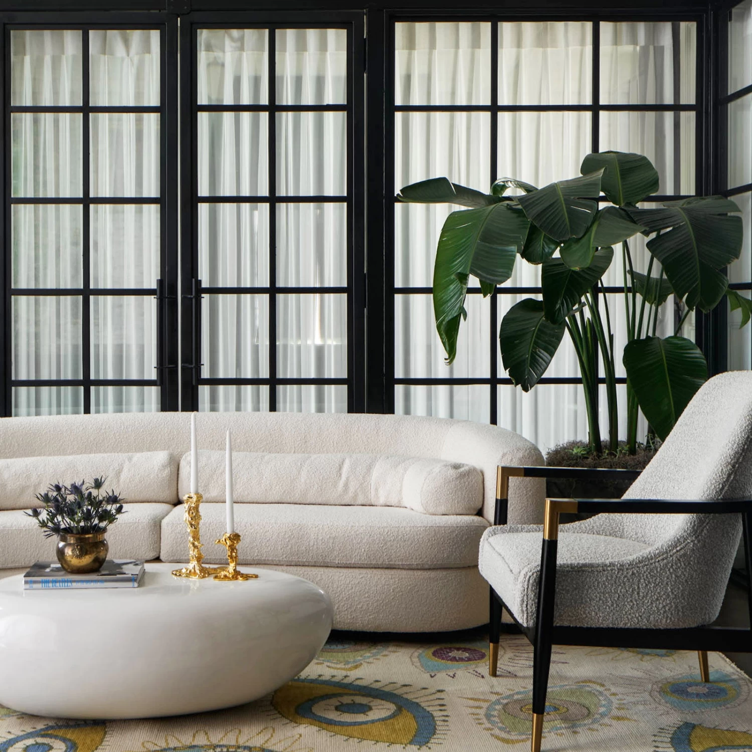 Santarelli Lounge Chair In Grey Boucle 10 Santarelli Lounge Chair In Grey Boucle - Image 8