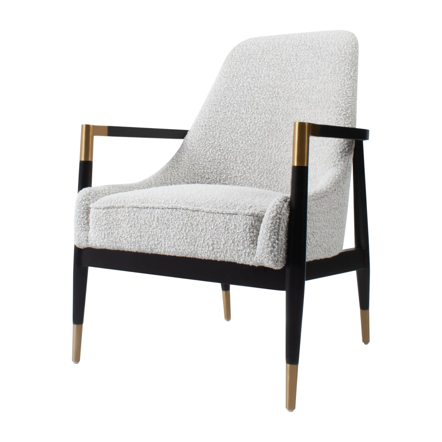 Santarelli Lounge Chair In Grey Boucle 3 Santarelli Lounge Chair In Grey Boucle