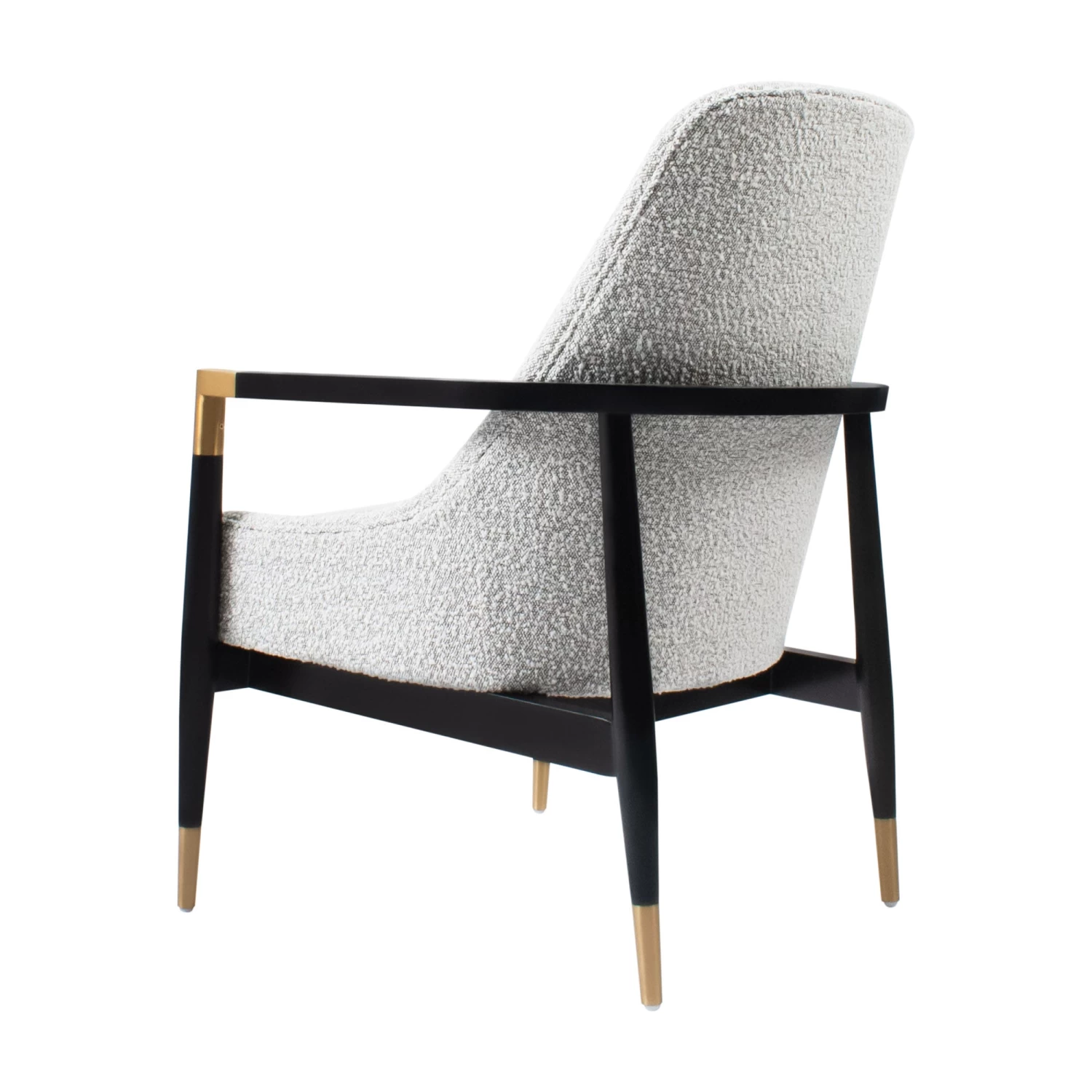 Santarelli Lounge Chair In Grey Boucle 6 Santarelli Lounge Chair In Grey Boucle - Image 4