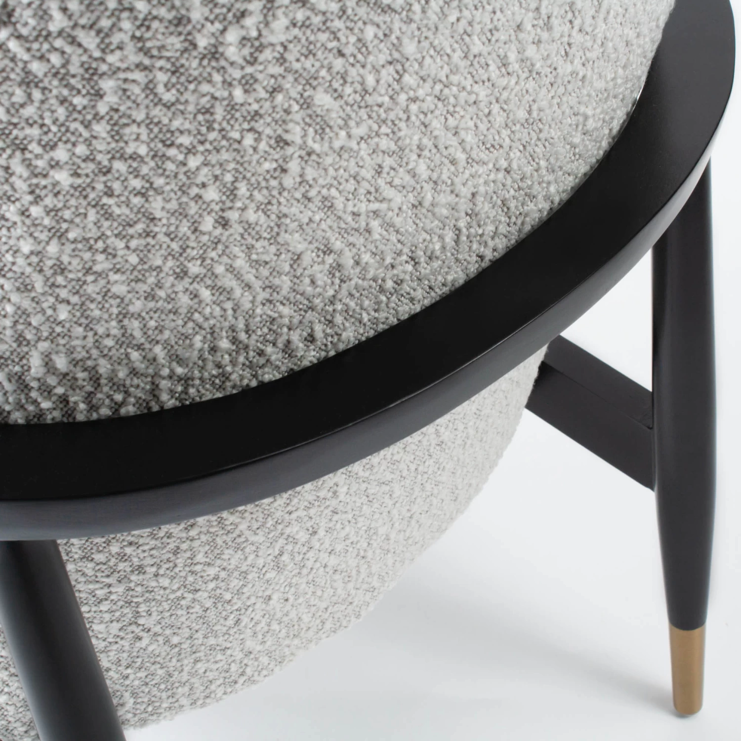 Santarelli Lounge Chair In Grey Boucle 8 Santarelli Lounge Chair In Grey Boucle - Image 6