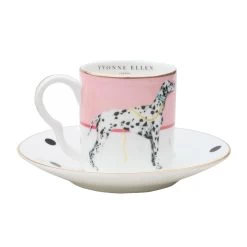 Set Of 2 Espresso Cup & Saucers - Dog/Zebra 9 Set Of 2 Espresso Cup & Saucers - Dog/Zebra -Furniture Store Setof2EspressoCup Saucers Dog Zebra.03