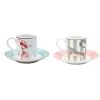Set Of 2 Espresso Cups & Saucers - Cheetah/Parrot -Furniture Store Setof2EspressoCups Saucers Cheetah Parrot.01