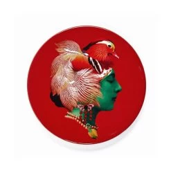 Set Of 4 Canarbella Ceramic Coasters