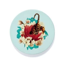 Set Of 4 Tiger Flower Coasters