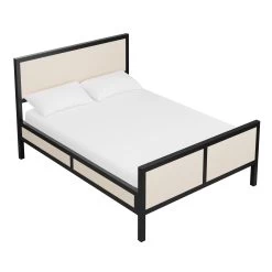 Custom Sibley Bed 11 Custom Sibley Bed -Furniture Store SibleyBedinBlackLacquer.HenryGrasscloth.03 f8656ae4 92da 4b09 9c96 4e51f3695305