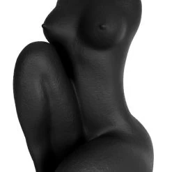 Sitting Lady Plant Pot - Black -Furniture Store SittingLadyPlantPot Black.05