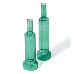 Skyscraper Green Candle Holder - Set Of 2