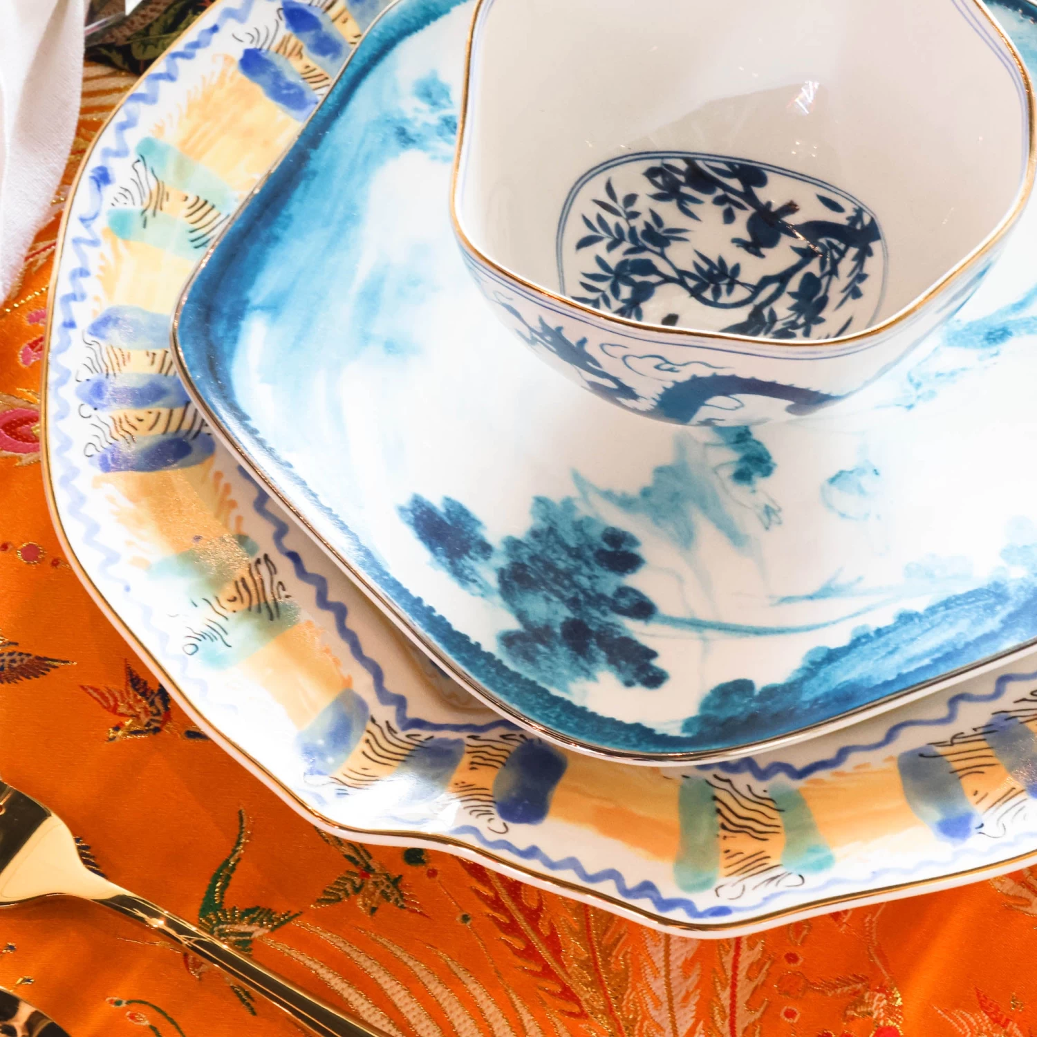 Spanish Maiolica Dinner Plate By Seletti 5 Spanish Maiolica Dinner Plate By Seletti - Image 3