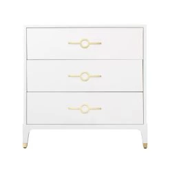 Spy Chest In White -Furniture Store SpyChestinWhite LongCircleHardware.01