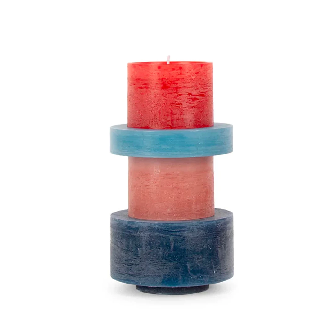 Stan Editions Candle - Stack 04 - Red/Blue 3 Stan Editions Candle - Stack 04 - Red/Blue