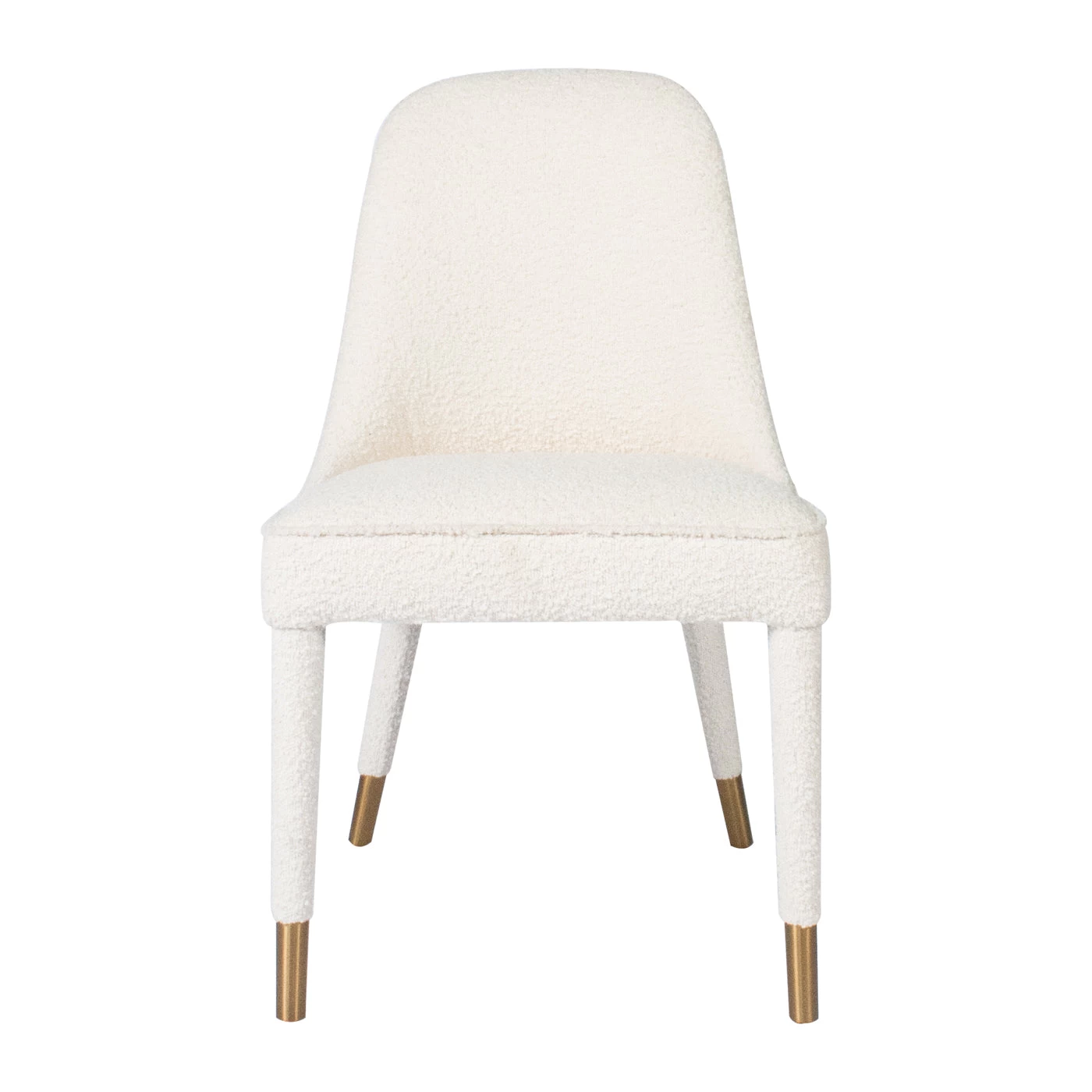 Tavish Dining Chair In Ivory Boucle 5 Tavish Dining Chair In Ivory Boucle - Image 3
