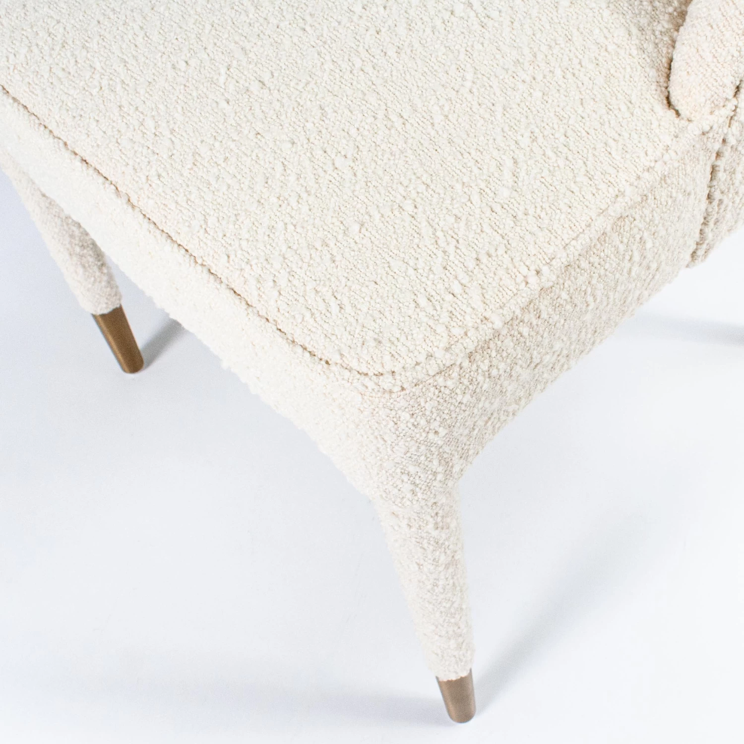 Tavish Dining Chair In Ivory Boucle 9 Tavish Dining Chair In Ivory Boucle - Image 7
