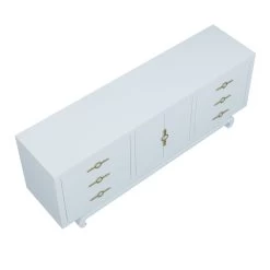 Custom Toulouse Credenza -Furniture Store ToulouseCredenzaMatrix.GulfstreamBlue.01