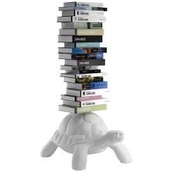Turtle Carry Bookshelf - White