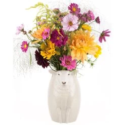 White Faced Suffolk Sheep Flower Vase -Furniture Store WhiteFacedSuffolkSheepFlowerVase.03
