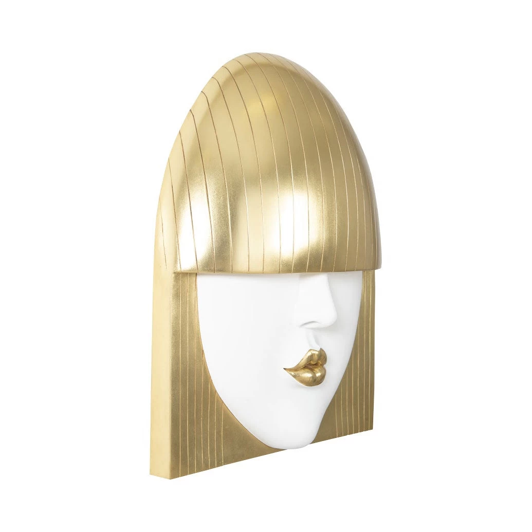 Fashion Faces Large Kiss Wall Art - Gold 4 Fashion Faces Large Kiss Wall Art - Gold - Image 2
